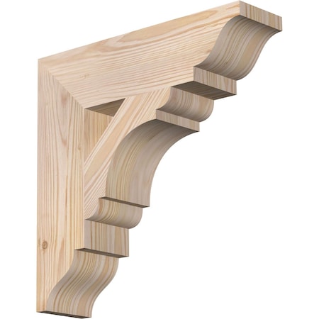 Ekena Millwork Olympic Traditional Smooth Bracket, Douglas Fir, 3 1/2"W x 14"D x 14"H BKT04X14X14OLY01SDF